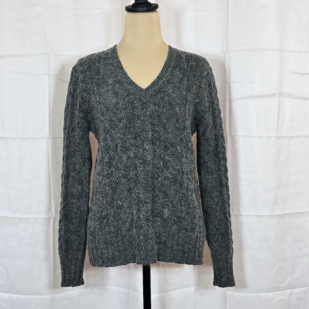 J. Crew Charcoal V-Neck Sweater
